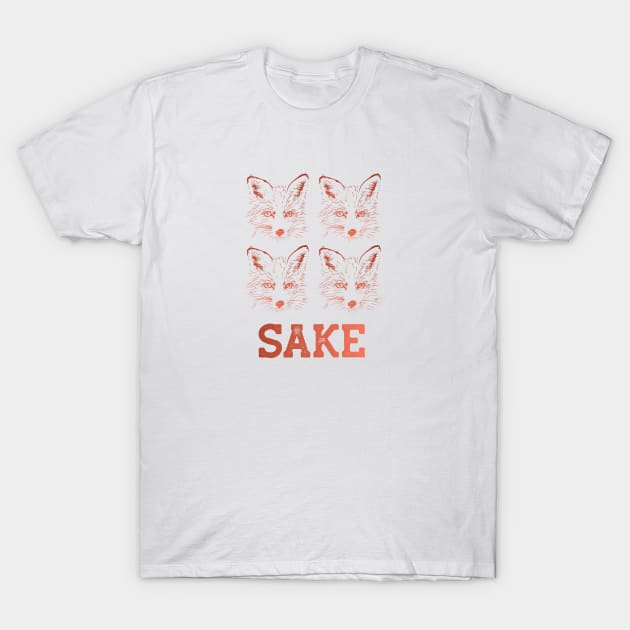 Four Fox Sake II T-Shirt by THUD creative